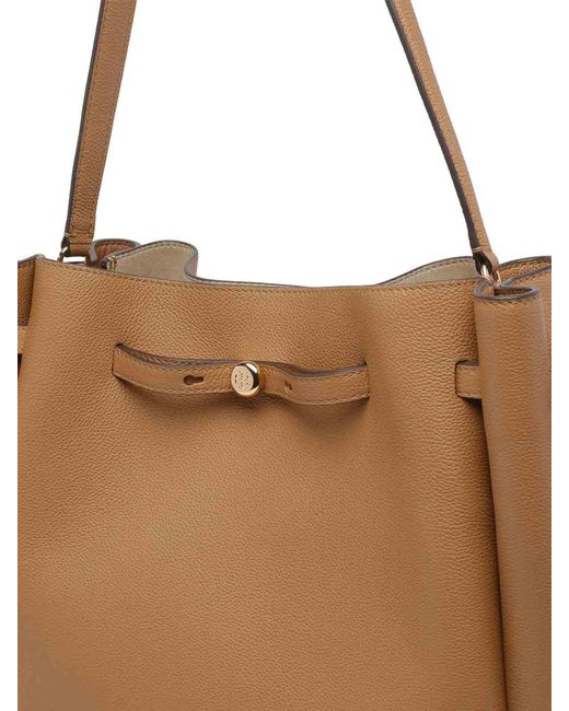 Tory Burch Brown Large Romy Bucket Bag