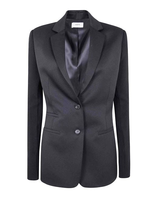 Coperni Black Hybrid Rib Jacket