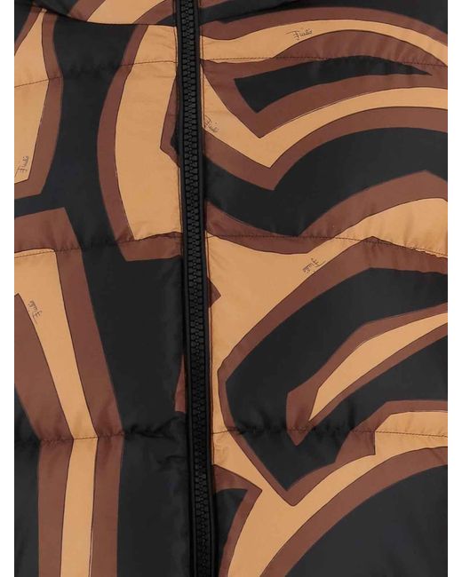 Emilio Pucci Black And Down Jacket