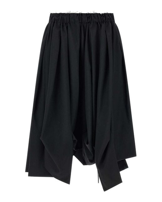 Comme des Garçons Blue Wool Bermuda Shorts