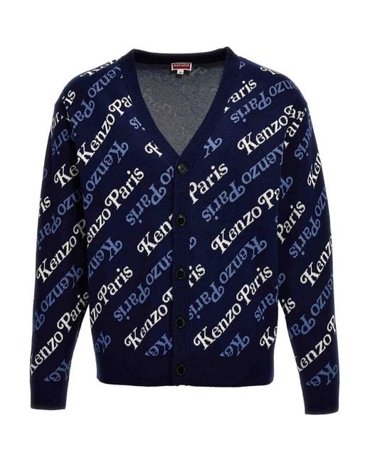 KENZO Blue ' By Verdy' Cardigan for men