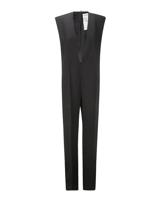 Sportmax Black Sleeveless Wool Suit