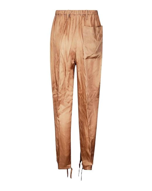 Dries Van Noten Natural Viscose Pants