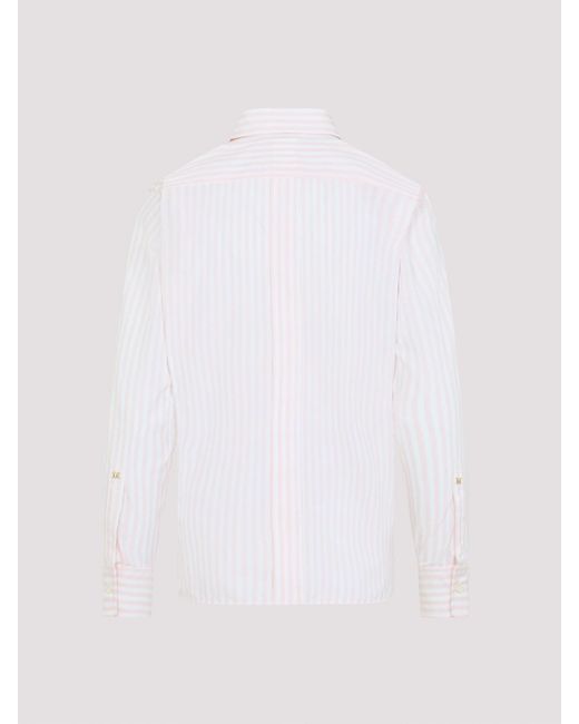 Max Mara White Accenni Striped Shirt
