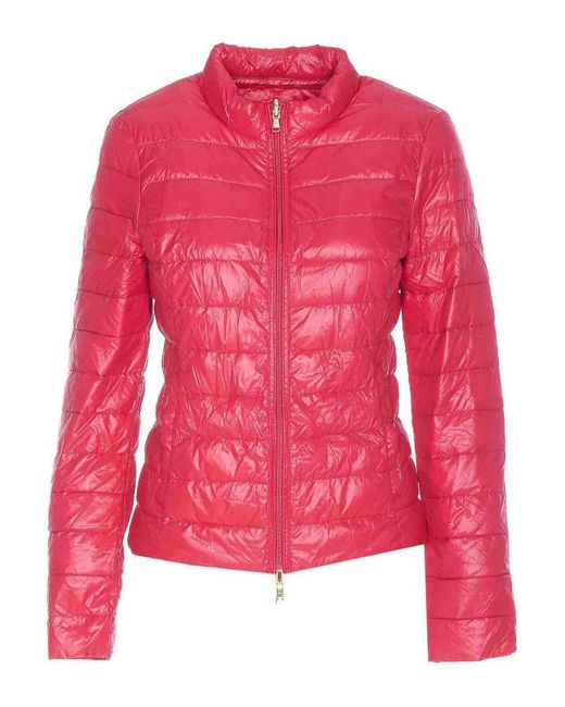 Patrizia Pepe Red Fuchsia Light Down Jacket