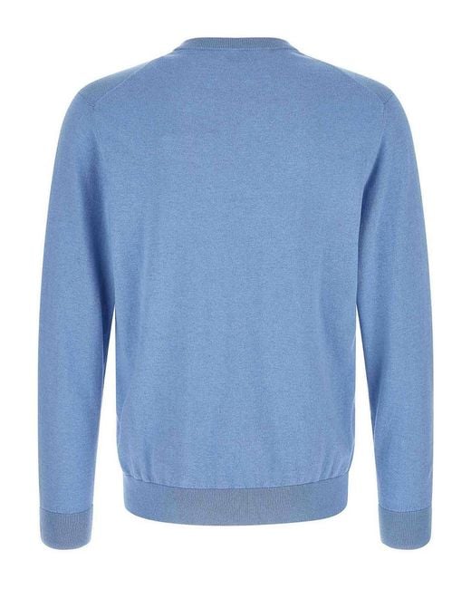 Ballantyne Blue Argyle Sweater for men
