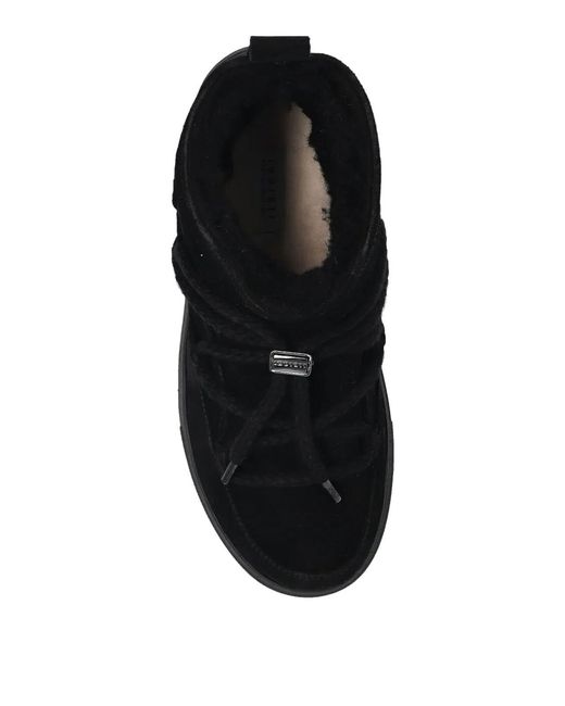 Inuikii Black Leather Ankle Boots