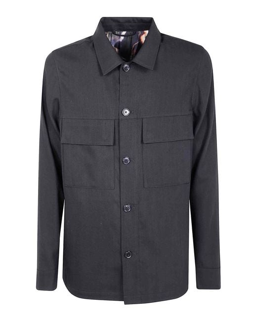 Paul Smith Blue Shirt Jacket for men