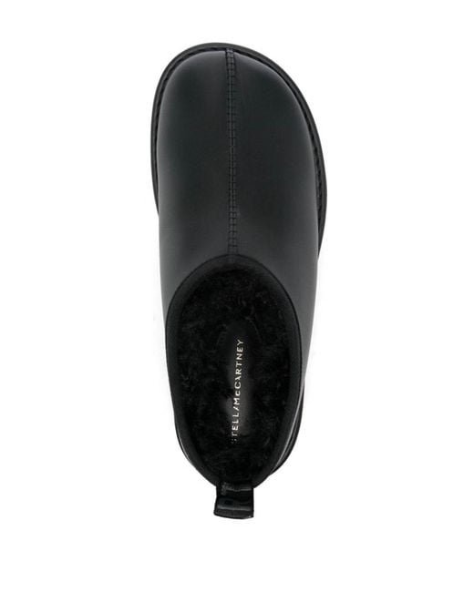 Stella McCartney Black Faux Leather Mules