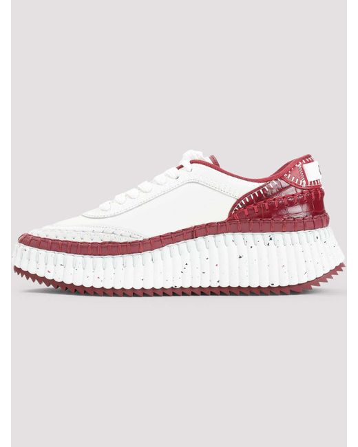 Chloé Pink Nama Sneakers