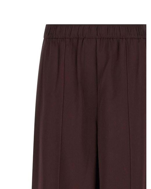 Tory Burch Purple Shiny Pants