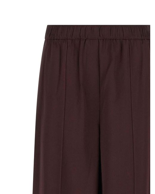 Tory Burch Purple Shiny Pants