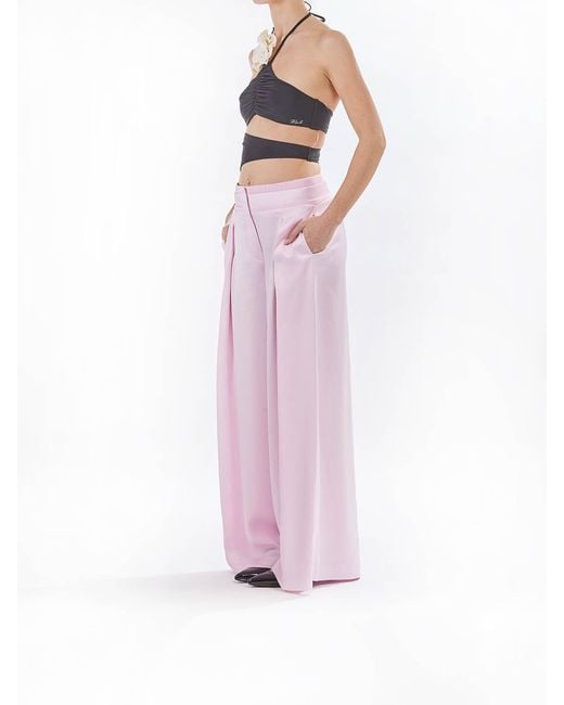 Genny Pink Pantalone Envers Satin