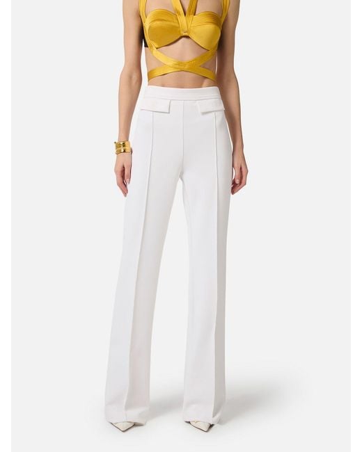 Elisabetta Franchi White Pants