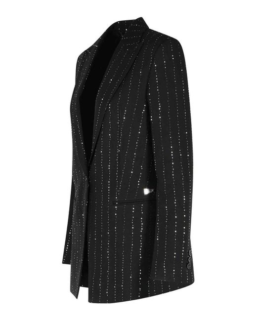 Philipp Plein Black Boyfriend Fit Blazer