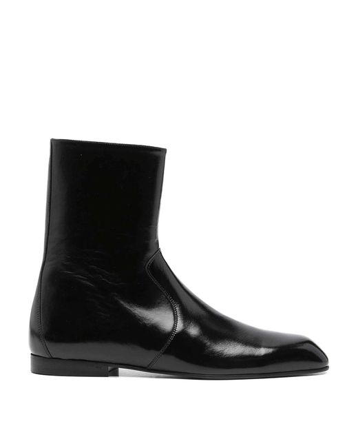 Khaite Black "Colt" Ankle Boot