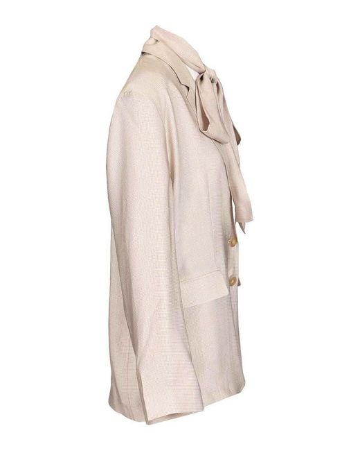 Acne Natural Single-Breasted Jacket