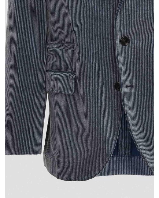 Brunello Cucinelli Blue Suit-Type Jacket for men