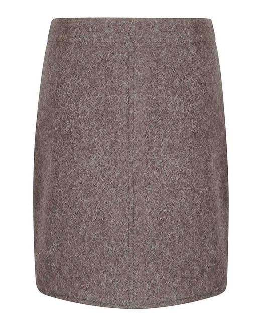 Lemaire Brown Wrapover Skirt