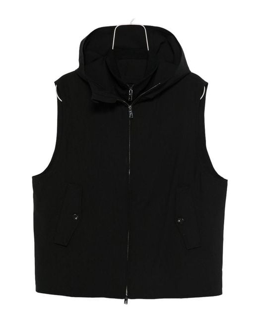 ARMANI EXCHANGE Black Wool Vest for men
