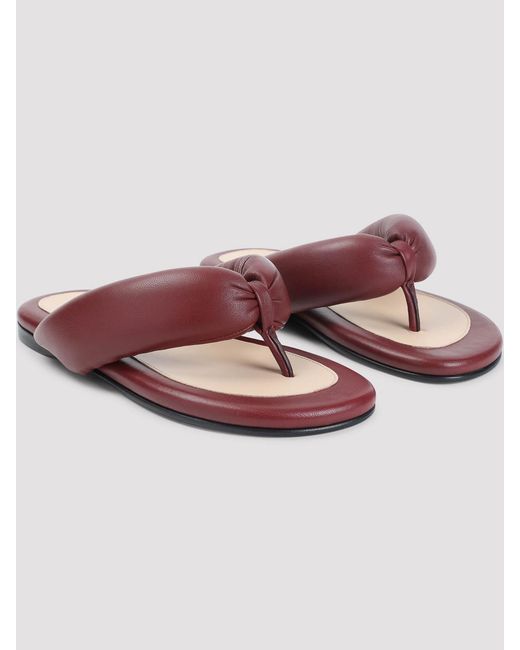 Carven Brown Leather Sandals