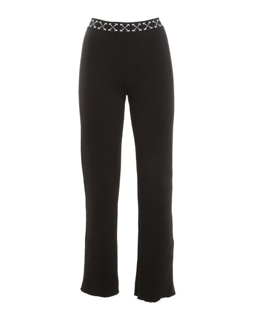 Off-White c/o Virgil Abloh Black Ribbed Pants