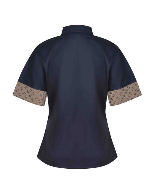 Herno Blue Polo Made Of Cotton