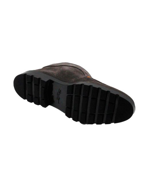 Santoni Black Lace-Ups for men