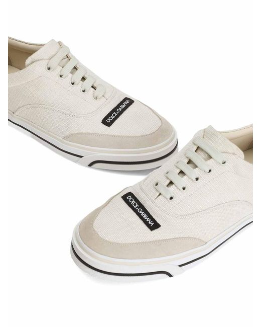 Dolce & Gabbana White Sailing Sneakers for men