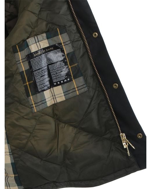 Barbour Black Reelin Sage Wax Jacket for men