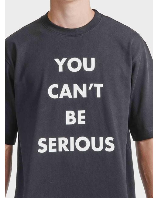 Moschino Blue You Cant Be Serious Tshirt for men