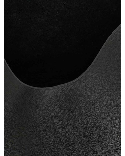 Khaite Black Medium 'Lotus' Shopping Bag