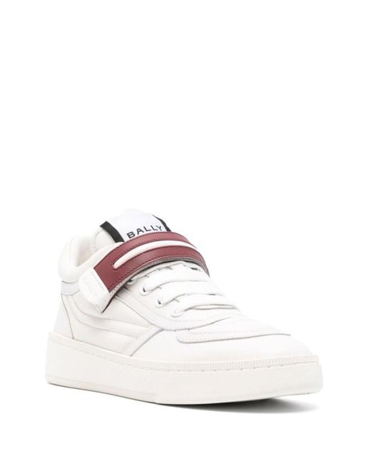 Bally White Leather Sneakers