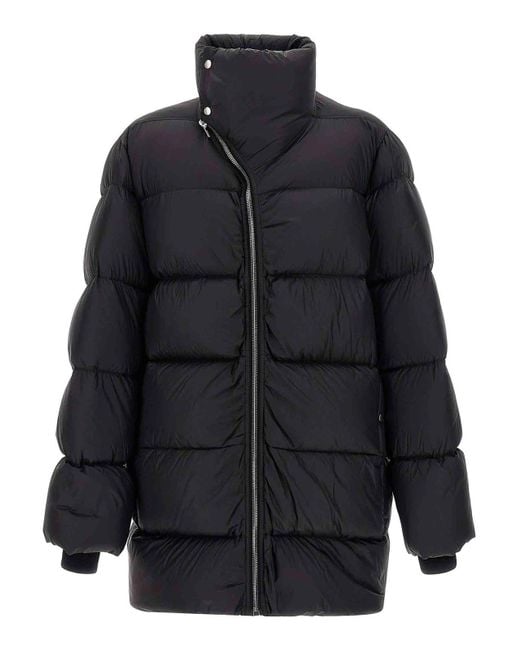 Rick Owens Blue Down Jacket for men