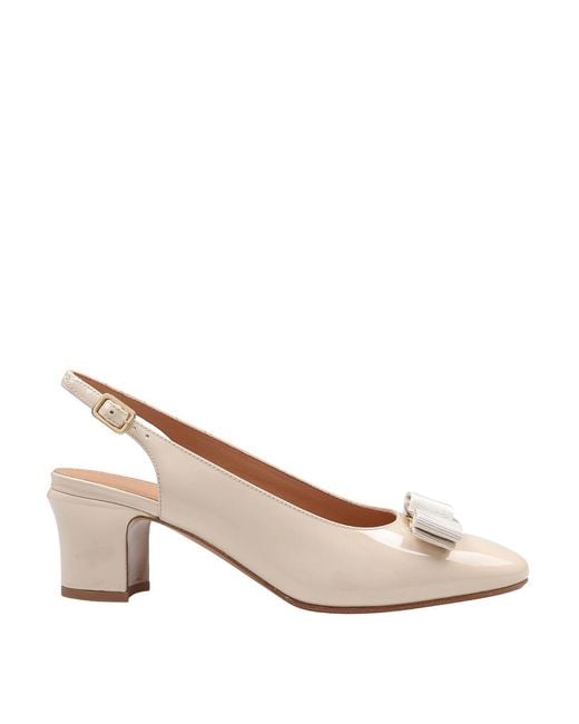 Ferragamo Natural Vetty 55 Slingback