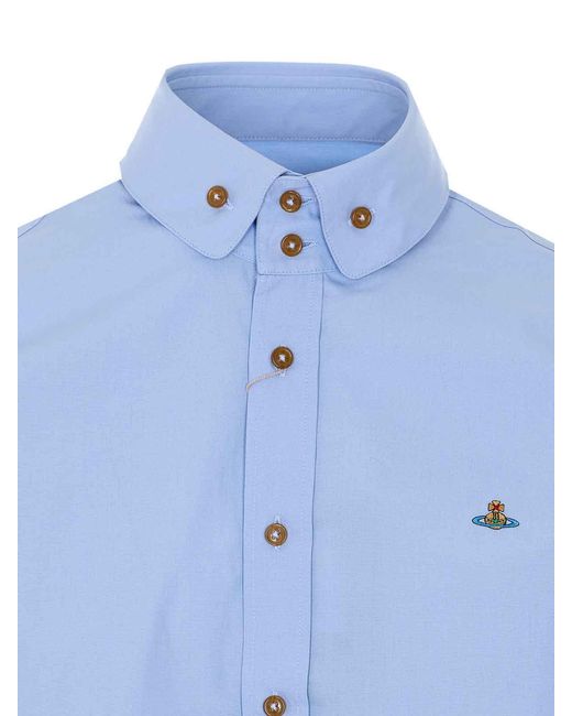 Vivienne Westwood Blue Light Krall Buttons Shirt for men