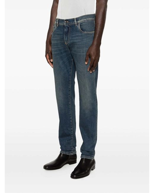 Dolce & Gabbana Blue Pants for men