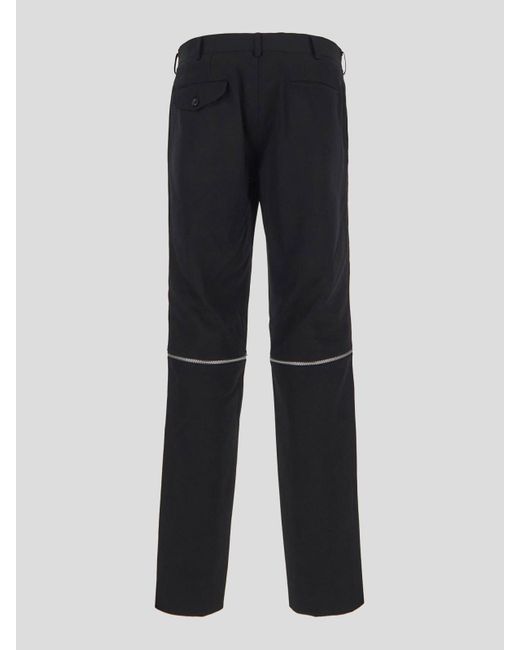 Comme Des Garcons Hommes Plus Blue Tapered Leg Trousers for men