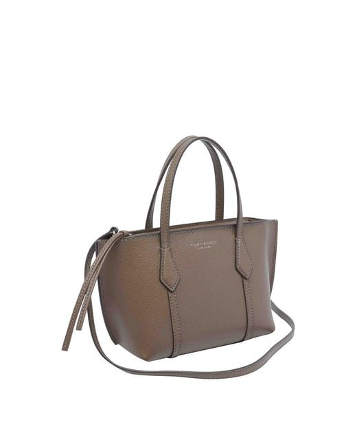 Tory Burch Brown Mini Perry Tote Bag
