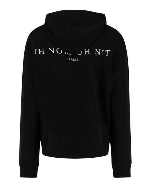 Ih Nom Uh Nit Black Cotton Sweatshirt for men