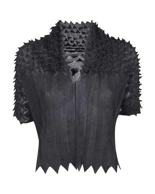 Pierantonio Gaspari Gray Diamante Top
