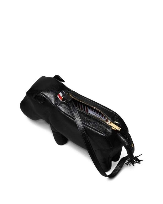 Thom Browne Black Hippo Baguette Bag for men