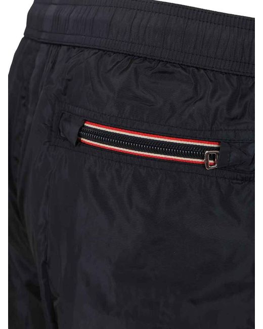 Moncler Blue Nylon Swimsuit for men