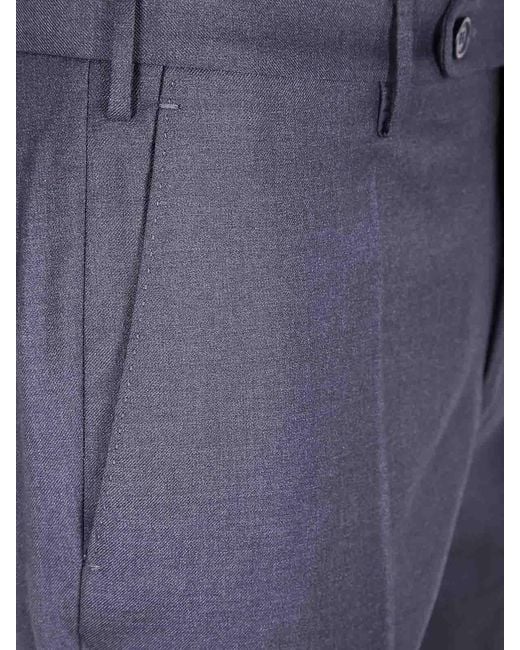 Incotex Blue Chino Slim Fit Trousers for men