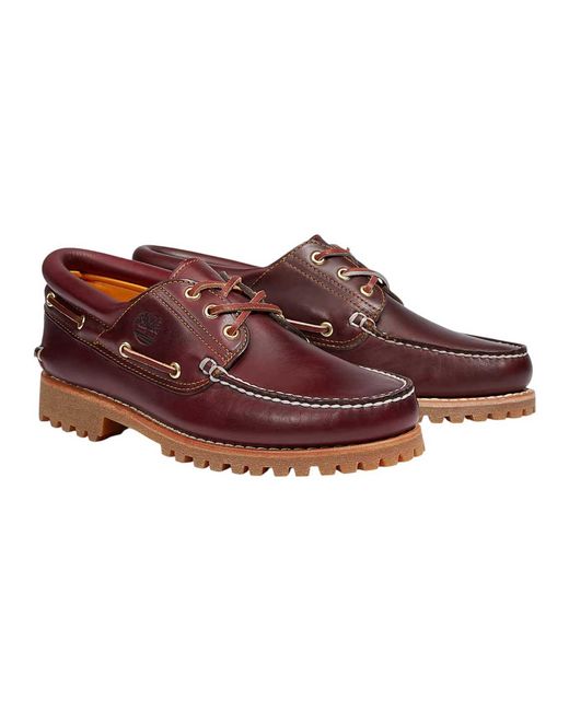 Timberland Red Low Bordeaux Shoes for men