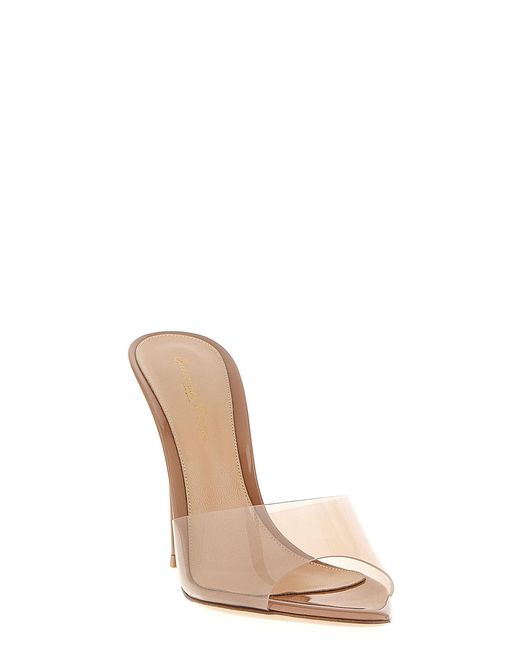 Gianvito Rossi White Elle Heeled Mules