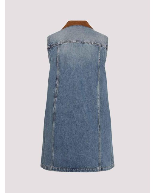 Versace Blue Short Dresses