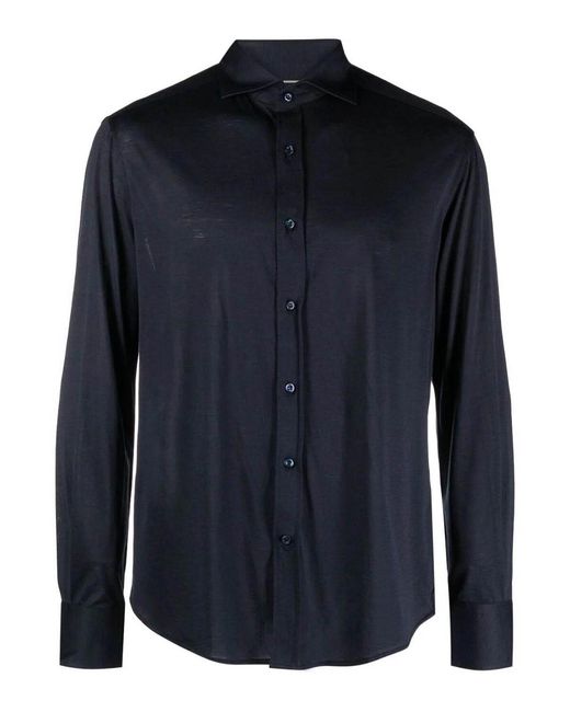 Brunello Cucinelli Blue Shirt for men