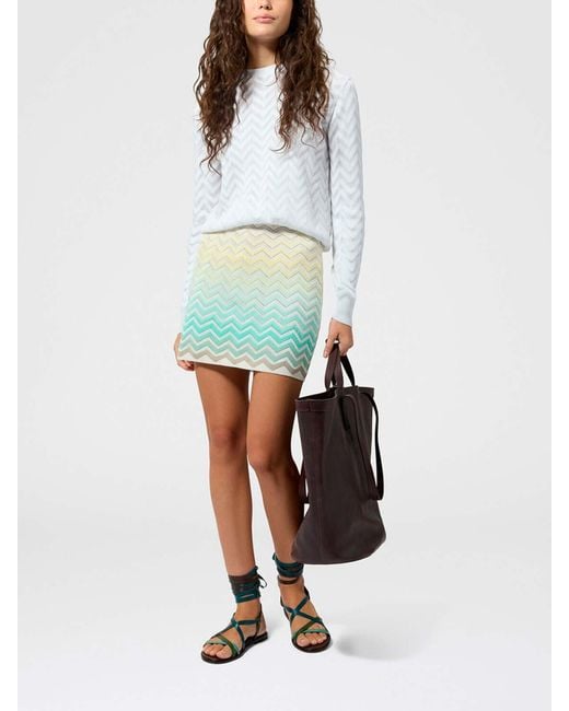 Missoni Blue Miniskirt