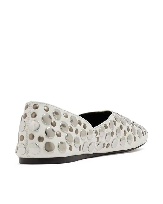 Khaite White Jane Flat